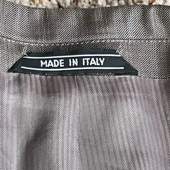 Collezioni L’Uomo Made In Italy Seta Silk And Wool Mens 2 Button Blazer Size 40R